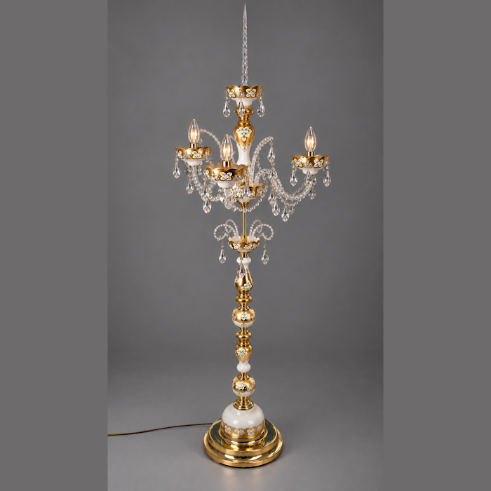 stavlampa_H160cm_D45cm_3W_WHITE_GOLD_kristals